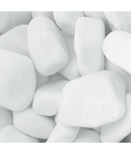 EXTRA WHITE THASSOS pebbles 60-100mm