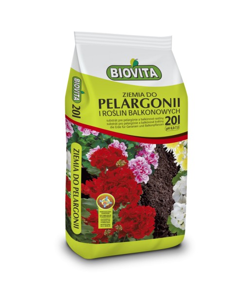 Soil for geraniums and plants grown on balconies - BIOVITA