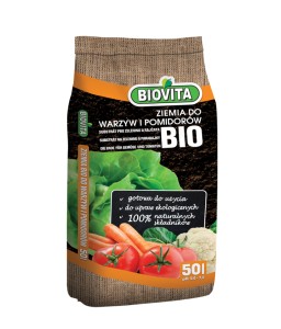Gotowe podłoże BIO Ziemia do warzw i pomidorów Biovita 