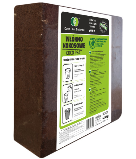 COCO peat 10mm briquette 4,5kg