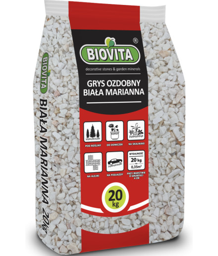 White Marianna marble gravel 8-16mm