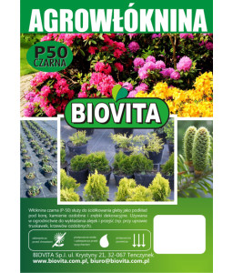 Black agro-nonwoven crop cover P-50 roll