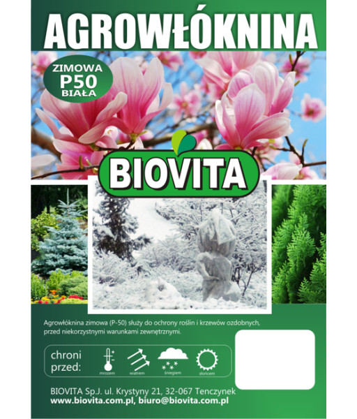 AGROWŁÓKNINA zimowa P-50 biała rolka