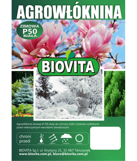 AGROWŁÓKNINA zimowa P-50 biała rolka