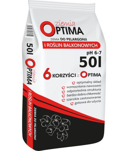 Ziemia OPTIMA Ziemia do pelargonii i roślin balkonowych
