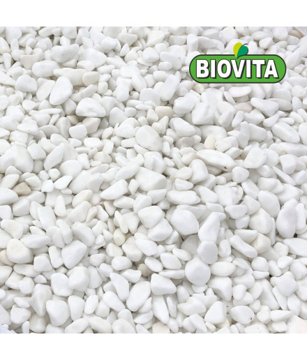 EXTRA WHITE THASSOS pebbles 10-30mm