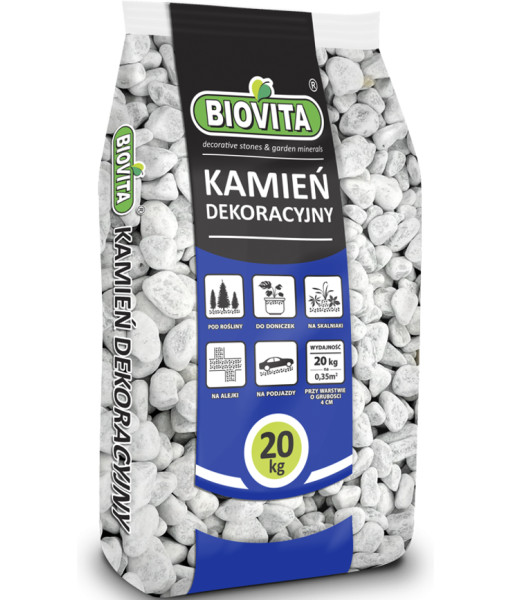 Bianco Carrara pebbles 25-40mm