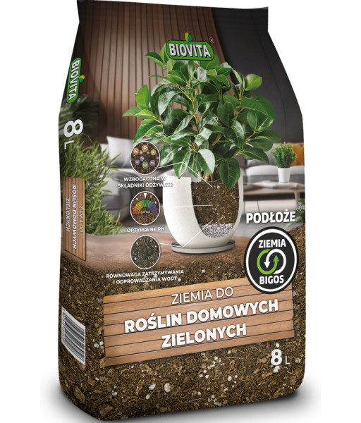 BIGOS Ziemia do roślin domowych zielonych