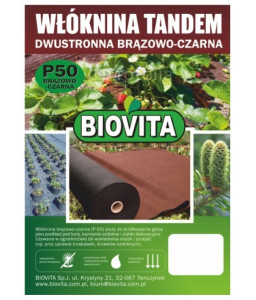 Agro non-woven crop brown and black TANDEM roll